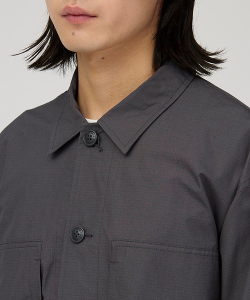 Snow Peak(スノーピーク)の「Snow Peak / Cotton Ripstop Shirt コットンリップストップ シャツ(シャツ/ブラウス・メンズ・ライトブルー/チャコール/アイボリー・S/XL/L/M)」の12枚目の写真