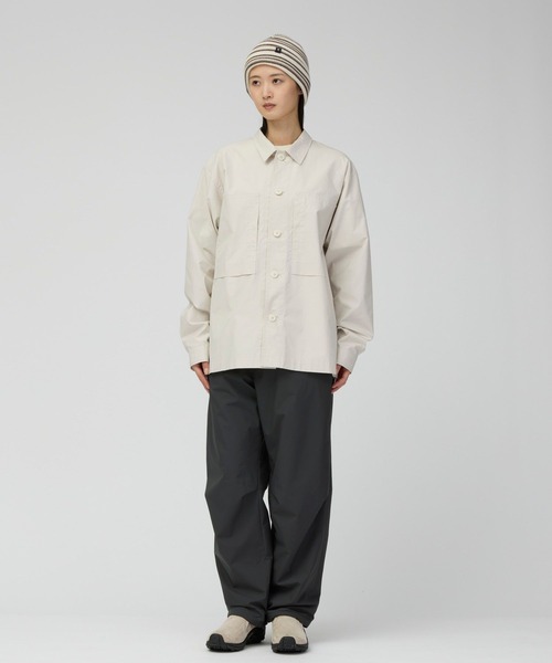 Snow Peak(スノーピーク)の「Snow Peak / Cotton Ripstop Shirt コットンリップストップ シャツ(シャツ/ブラウス・メンズ・ライトブルー/チャコール/アイボリー・S/XL/L/M)」の4枚目の写真