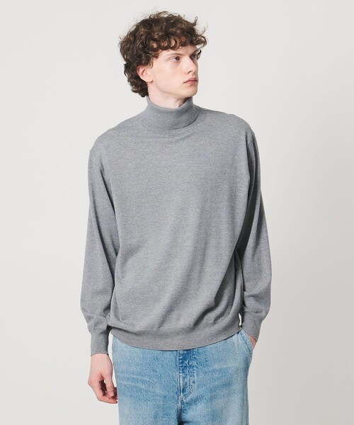 LOEFF(ロエフ)の「<LOEFF>14ゲージ タートル ニット MENS(ニット/セーター・メンズ・ブラック/ナチュラル/コバルトブルー/グレー系・1/2)」の5枚目の写真
