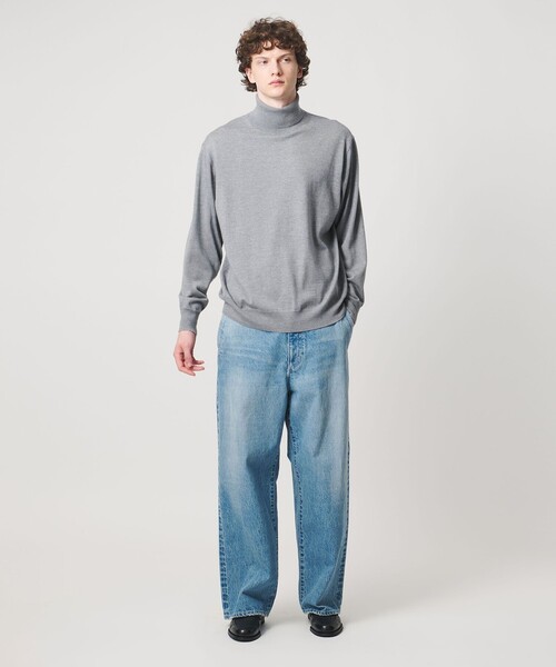 LOEFF(ロエフ)の「<LOEFF>14ゲージ タートル ニット MENS(ニット/セーター・メンズ・ブラック/ナチュラル/コバルトブルー/グレー系・1/2)」の6枚目の写真