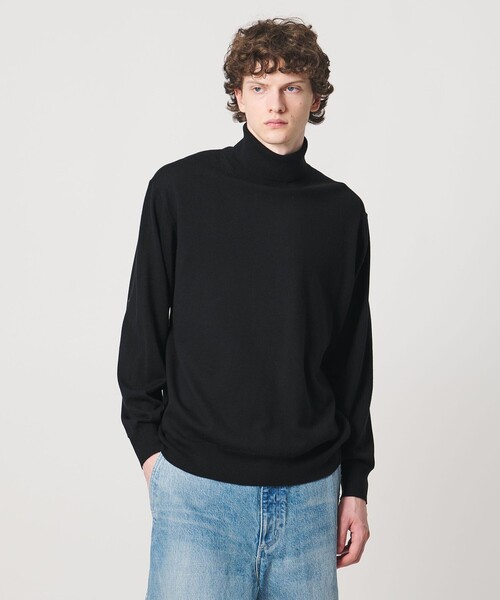 LOEFF(ロエフ)の「<LOEFF>14ゲージ タートル ニット MENS(ニット/セーター・メンズ・ブラック/ナチュラル/コバルトブルー/グレー系・1/2)」の8枚目の写真