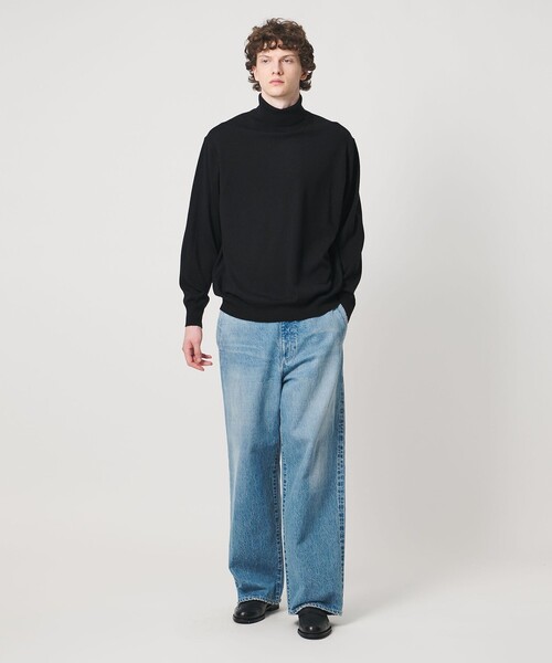 LOEFF(ロエフ)の「<LOEFF>14ゲージ タートル ニット MENS(ニット/セーター・メンズ・ブラック/ナチュラル/コバルトブルー/グレー系・1/2)」の9枚目の写真