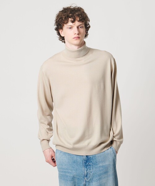 LOEFF(ロエフ)の「<LOEFF>14ゲージ タートル ニット MENS(ニット/セーター・メンズ・ブラック/ナチュラル/コバルトブルー/グレー系・1/2)」の11枚目の写真
