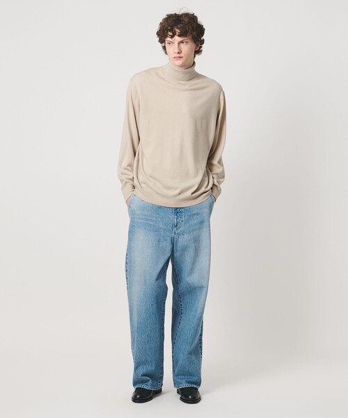 LOEFF(ロエフ)の「<LOEFF>14ゲージ タートル ニット MENS(ニット/セーター・メンズ・ブラック/ナチュラル/コバルトブルー/グレー系・1/2)」の12枚目の写真