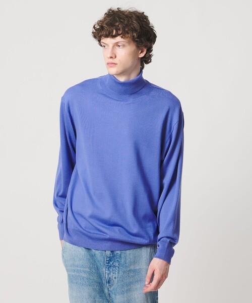 LOEFF(ロエフ)の「<LOEFF>14ゲージ タートル ニット MENS(ニット/セーター・メンズ・ブラック/ナチュラル/コバルトブルー/グレー系・1/2)」の14枚目の写真