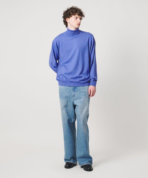 LOEFF(ロエフ)の「<LOEFF>14ゲージ タートル ニット MENS(ニット/セーター・メンズ・ブラック/ナチュラル/コバルトブルー/グレー系・1/2)」の15枚目の写真