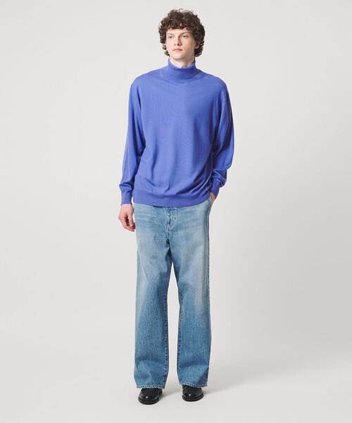 LOEFF(ロエフ)の「<LOEFF>14ゲージ タートル ニット MENS(ニット/セーター・メンズ・ブラック/ナチュラル/コバルトブルー/グレー系・1/2)」の16枚目の写真