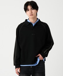 EVOLVERA | Raglan side line logo embroidery Polo shirt / ラグランサイドライン ロゴ刺繍 ポロシャツ(Tシャツ/カットソー)