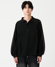 EVOLVERA（エボルヴェラー）の「Raglan side line logo embroidery Polo shirt / ラグランサイドライン ロゴ刺繍 ポロシャツ（Tシャツ/カットソー）」