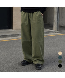 MOZMOZ（モズモズ）の「切り替えワイドコットンバンディングパンツ 4色（その他パンツ）」