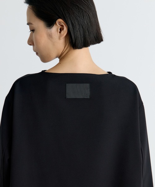 COGTHEBIGSMOKE(コグザビッグスモーク)の「【COGTHEBIGSMOKE/コグザビッグスモーク】OCEANA BUTTON ADJUST SLV TOP/カットソーシャツ(Tシャツ/カットソー・レディース・ブラック/アイボリー・1)」の10枚目の写真