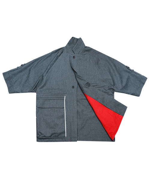 MUZE（ミューズ）の「MUZE/ミューズ/M65 OVER JACKET（ミリタリージャケット・メンズ・ブラック/オリーブ/グレー・2/1）」の7枚目の写真