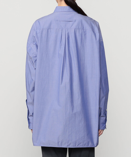 TICCA(ティッカ)の「TICCA | コットンシャンブレー スタンドスクエアシャツ UNISEX(シャツ/ブラウス・レディース・ブルー/チャコール・F)」の12枚目の写真