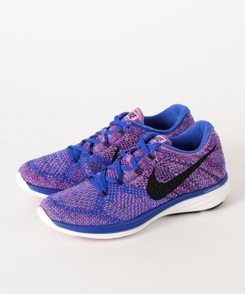 NIKE ナイキ フライニット ルナ パープル ブルー ランニング