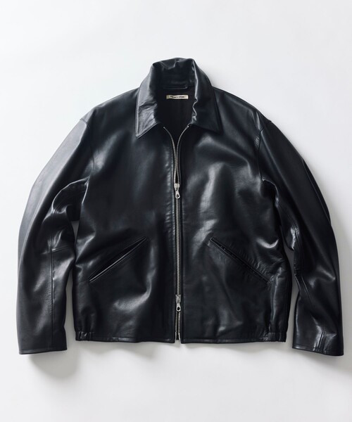 FREAK'S STORE(フリークスストア)の「カーフレザー シングル ライダースジャケット/ジップブルゾン(ブルゾン・メンズ・ブラック・SMALL/MEDIUM/LARGE)」の10枚目の写真