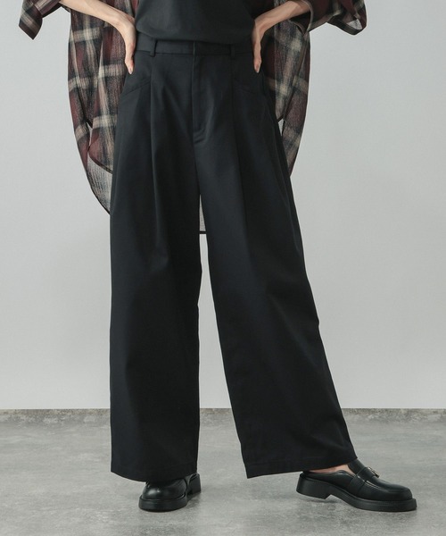GLOBAL WORK(グローバルワーク)の「シーンレスツイルワイドパンツ/814374(その他パンツ・レディース・ブラウン/グレー/ブラック/ライトブラウン・SMALL/MEDIUM/LARGE)」の21枚目の写真