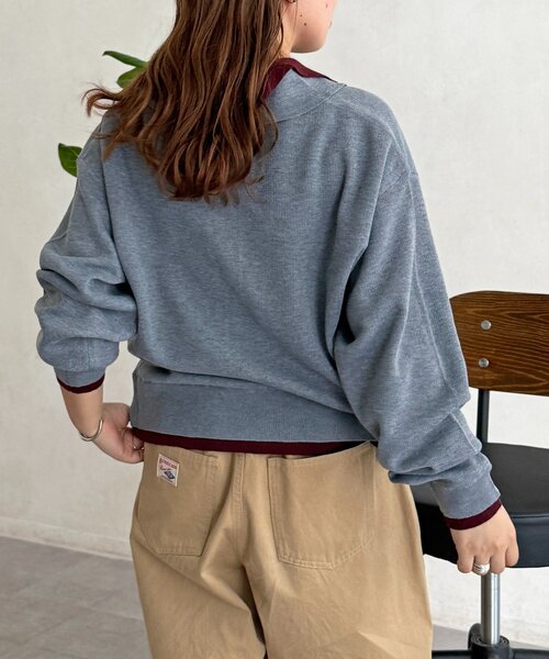 U.S. POLO ASSN.（ユーエスポロアッスン）の「フェイクレイヤードニットシャツ（カーディガン/ボレロ・メンズ・ブラウン/グレー/ネイビー・LARGE/MEDIUM）」の22枚目の写真