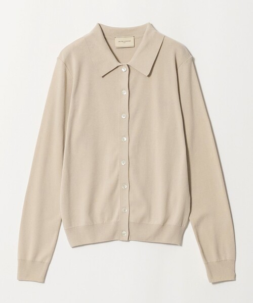 UNITED ARROWS(ユナイテッドアローズ)の「ポロカーディガン ‐ウォッシャブル‐(カーディガン/ボレロ・レディース・ダークブラウン/ブラック/ナチュラル・FREE)」の3枚目の写真
