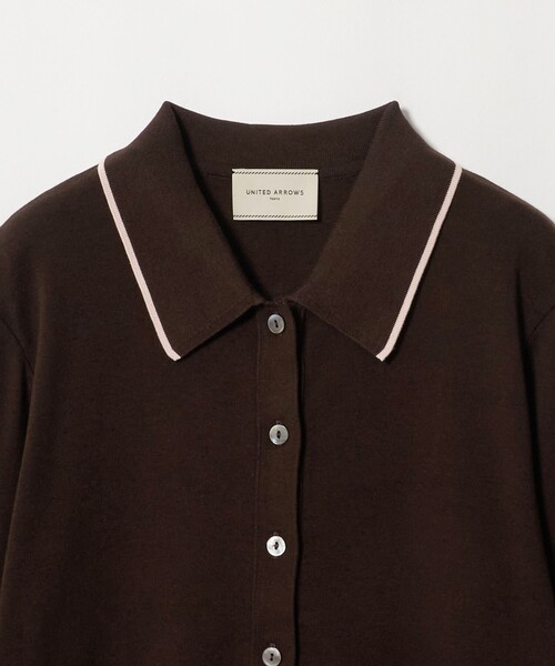 UNITED ARROWS(ユナイテッドアローズ)の「ポロカーディガン ‐ウォッシャブル‐(カーディガン/ボレロ・レディース・ダークブラウン/ブラック/ナチュラル・FREE)」の14枚目の写真