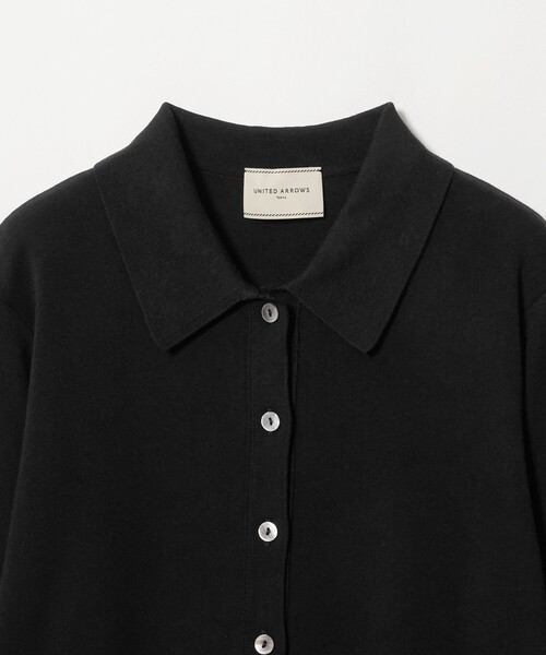 UNITED ARROWS(ユナイテッドアローズ)の「ポロカーディガン ‐ウォッシャブル‐(カーディガン/ボレロ・レディース・ダークブラウン/ブラック/ナチュラル・FREE)」の10枚目の写真