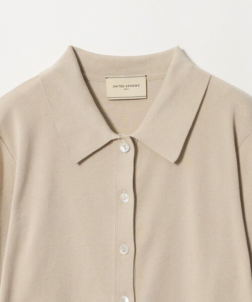 UNITED ARROWS(ユナイテッドアローズ)の「ポロカーディガン ‐ウォッシャブル‐(カーディガン/ボレロ・レディース・ダークブラウン/ブラック/ナチュラル・FREE)」の12枚目の写真