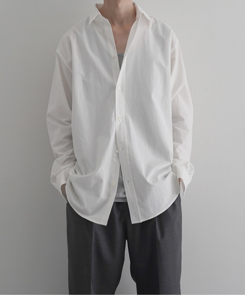 NEONSIGN(ネオンサイン)の「NEONSIGN Unfinished shirt 2.0(シャツ/ブラウス・メンズ・オフホワイト・46/44)」の1枚目の写真