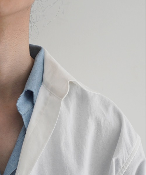 NEONSIGN(ネオンサイン)の「NEONSIGN Unfinished shirt 2.0(シャツ/ブラウス・メンズ・オフホワイト・46/44)」の4枚目の写真