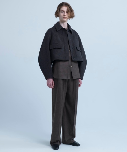 URBAN RESEARCH(アーバンリサーチ)の「new basic RIDGE MINIMAL SHORT COAT(その他アウター・レディース・ダークブラウン/ライトベージュ・38/36)」の1枚目の写真