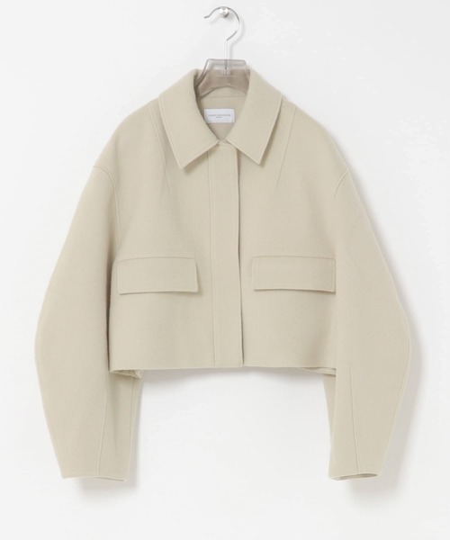 URBAN RESEARCH(アーバンリサーチ)の「new basic RIDGE MINIMAL SHORT COAT(その他アウター・レディース・ダークブラウン/ライトベージュ・38/36)」の5枚目の写真