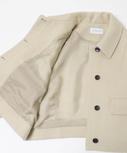URBAN RESEARCH(アーバンリサーチ)の「new basic RIDGE MINIMAL SHORT COAT(その他アウター・レディース・ダークブラウン/ライトベージュ・38/36)」の6枚目の写真