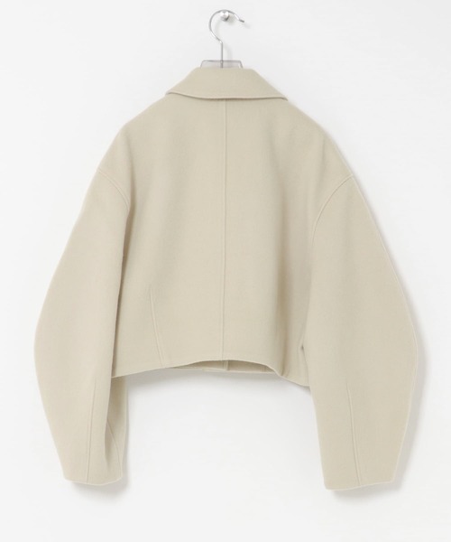 URBAN RESEARCH(アーバンリサーチ)の「new basic RIDGE MINIMAL SHORT COAT(その他アウター・レディース・ダークブラウン/ライトベージュ・38/36)」の7枚目の写真