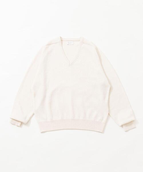 URBAN RESEARCH(アーバンリサーチ)の「new basic WASHI WOOL V-NECK KNIT(ニット/セーター・メンズ・ベージュ/ネイビー/ロイヤルブルー・LARGE/MEDIUM)」の2枚目の写真