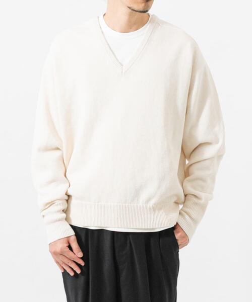 URBAN RESEARCH(アーバンリサーチ)の「new basic WASHI WOOL V-NECK KNIT(ニット/セーター・メンズ・ベージュ/ネイビー/ロイヤルブルー・LARGE/MEDIUM)」の8枚目の写真