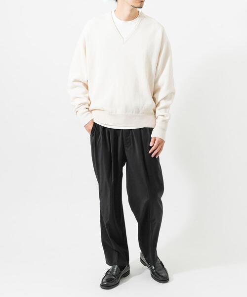 URBAN RESEARCH(アーバンリサーチ)の「new basic WASHI WOOL V-NECK KNIT(ニット/セーター・メンズ・ベージュ/ネイビー/ロイヤルブルー・LARGE/MEDIUM)」の12枚目の写真