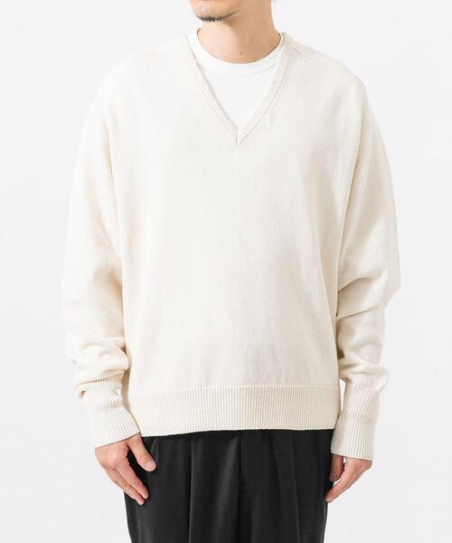 URBAN RESEARCH(アーバンリサーチ)の「new basic WASHI WOOL V-NECK KNIT(ニット/セーター・メンズ・ベージュ/ネイビー/ロイヤルブルー・LARGE/MEDIUM)」の13枚目の写真