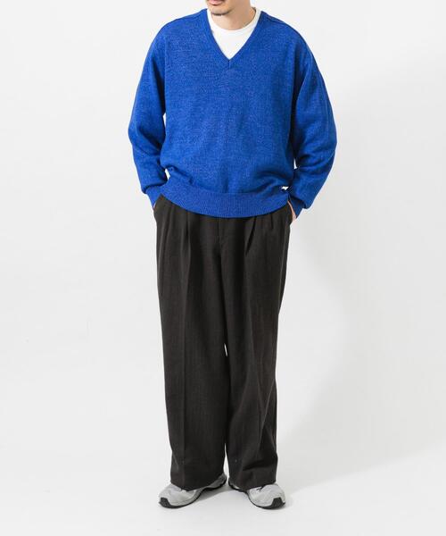 URBAN RESEARCH(アーバンリサーチ)の「new basic WASHI WOOL V-NECK KNIT(ニット/セーター・メンズ・ベージュ/ネイビー/ロイヤルブルー・LARGE/MEDIUM)」の20枚目の写真