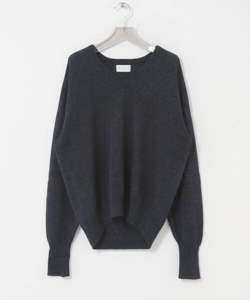 URBAN RESEARCH(アーバンリサーチ)の「new basic WASHI WOOL V-NECK KNIT(ニット/セーター・メンズ・ベージュ/ネイビー/ロイヤルブルー・LARGE/MEDIUM)」の6枚目の写真