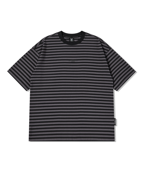 LIFE WORK(ライフワーク)の「ストライプ発泡半袖Tシャツ(Tシャツ/カットソー・メンズ・ブラック/ネイビー・M/L)」の2枚目の写真