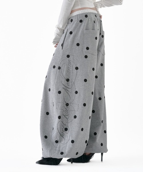 Melviianne(メルヴィアンヌ)の「W belt sweat pants(スウェットパンツ・レディース・Black/PINK/LT.Gray・FREE)」の1枚目の写真