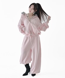 W belt sweat pants