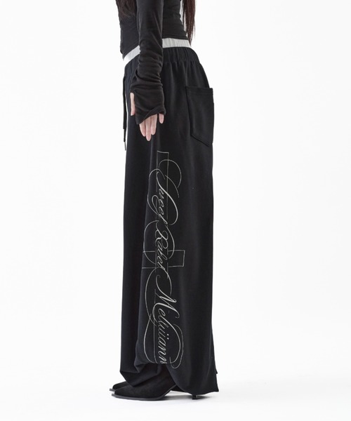 Melviianne(メルヴィアンヌ)の「W belt sweat pants(スウェットパンツ・レディース・Black/PINK/LT.Gray・FREE)」の12枚目の写真