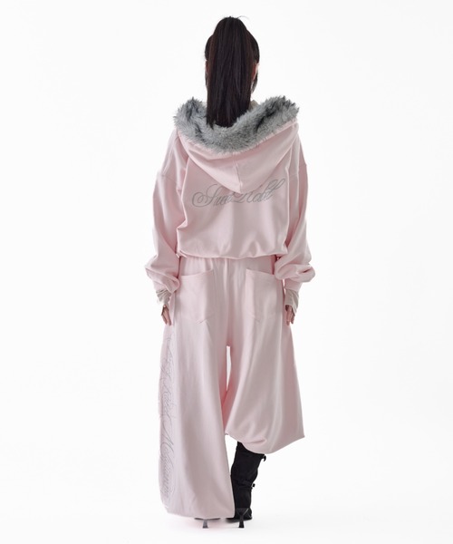 Melviianne(メルヴィアンヌ)の「W belt sweat pants(スウェットパンツ・レディース・Black/PINK/LT.Gray・FREE)」の8枚目の写真