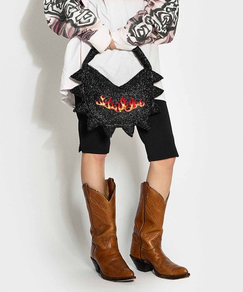 HEY!MrsROSE(ヘイミセスローズ)の「HEY! Mrs ROSE(ヘイ!ミセスローズ)Good as hell BAG(ハンドバッグ・レディース・シルバー/ブラック・FREE)」の18枚目の写真