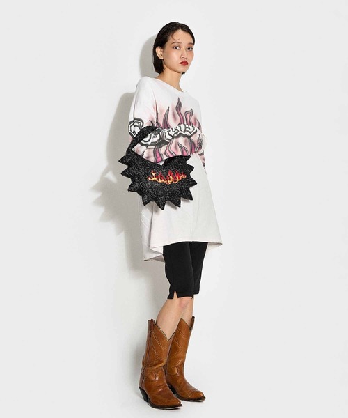 HEY!MrsROSE(ヘイミセスローズ)の「HEY! Mrs ROSE(ヘイ!ミセスローズ)Good as hell BAG(ハンドバッグ・レディース・シルバー/ブラック・FREE)」の19枚目の写真