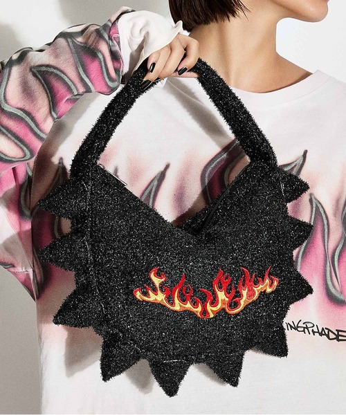 HEY!MrsROSE(ヘイミセスローズ)の「HEY! Mrs ROSE(ヘイ!ミセスローズ)Good as hell BAG(ハンドバッグ・レディース・シルバー/ブラック・FREE)」の15枚目の写真