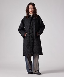 ウィメンズ Paul Smith Loves Barbour Exmoor キルティングロングコート / 265708 MQU1944
