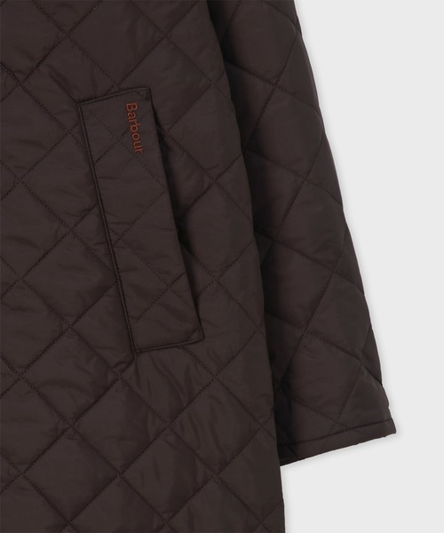 Paul Smith(ポールスミス)の「ウィメンズ Paul Smith Loves Barbour Exmoor キルティングロングコート / 265708 MQU1944(その他アウター・レディース・ブラック/ダークブラウン・XX-SMALL/X-SMALL)」の8枚目の写真