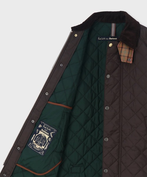 Paul Smith(ポールスミス)の「ウィメンズ Paul Smith Loves Barbour Exmoor キルティングロングコート / 265708 MQU1944(その他アウター・レディース・ブラック/ダークブラウン・XX-SMALL/X-SMALL)」の9枚目の写真
