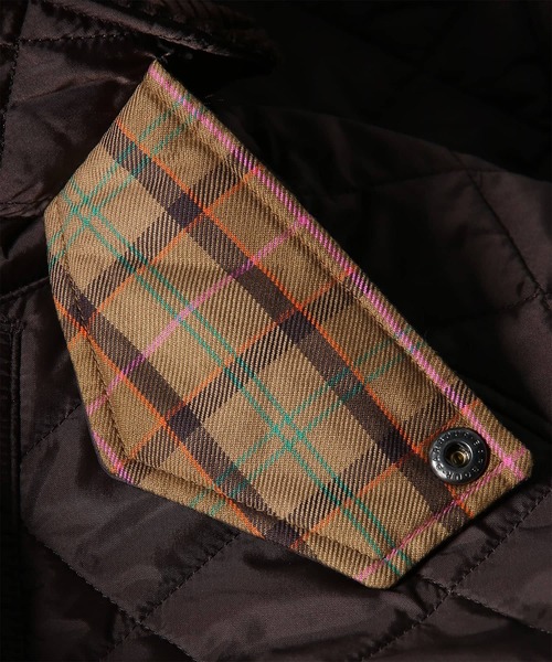 Paul Smith(ポールスミス)の「ウィメンズ Paul Smith Loves Barbour Exmoor キルティングロングコート / 265708 MQU1944(その他アウター・レディース・ブラック/ダークブラウン・XX-SMALL/X-SMALL)」の12枚目の写真