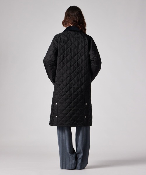 Paul Smith(ポールスミス)の「ウィメンズ Paul Smith Loves Barbour Exmoor キルティングロングコート / 265708 MQU1944(その他アウター・レディース・ブラック/ダークブラウン・XX-SMALL/X-SMALL)」の21枚目の写真